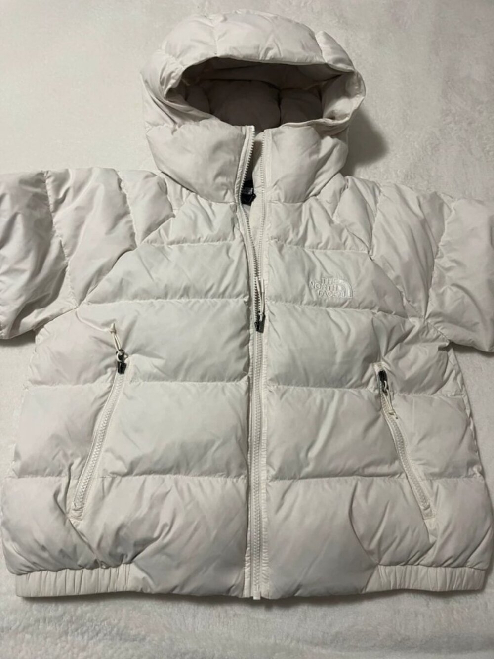 The North Face Hydrenalite Hooded Down Puffer Jacket White Size L - Picture 3 of 6